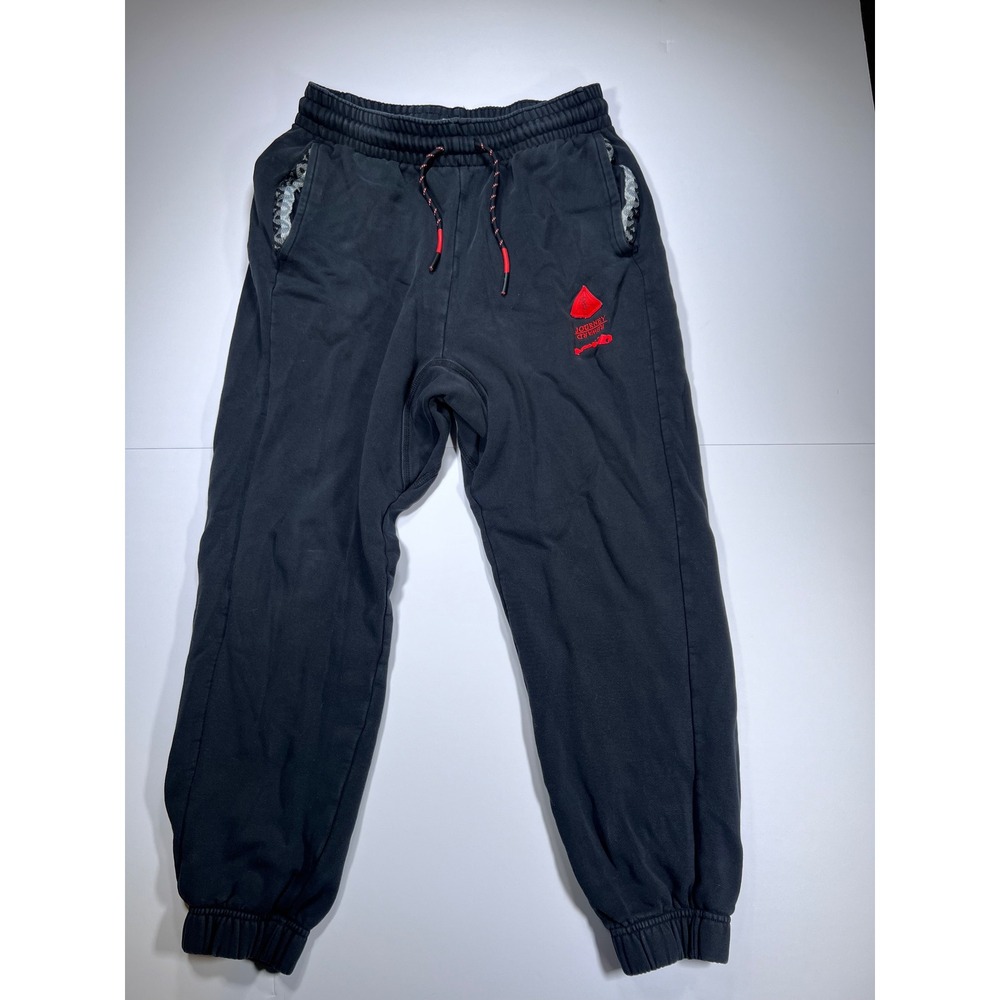 Nike Joggers Mens Medium Black Journey Reward Graphic Fleece Tapered‎ Sweatpants